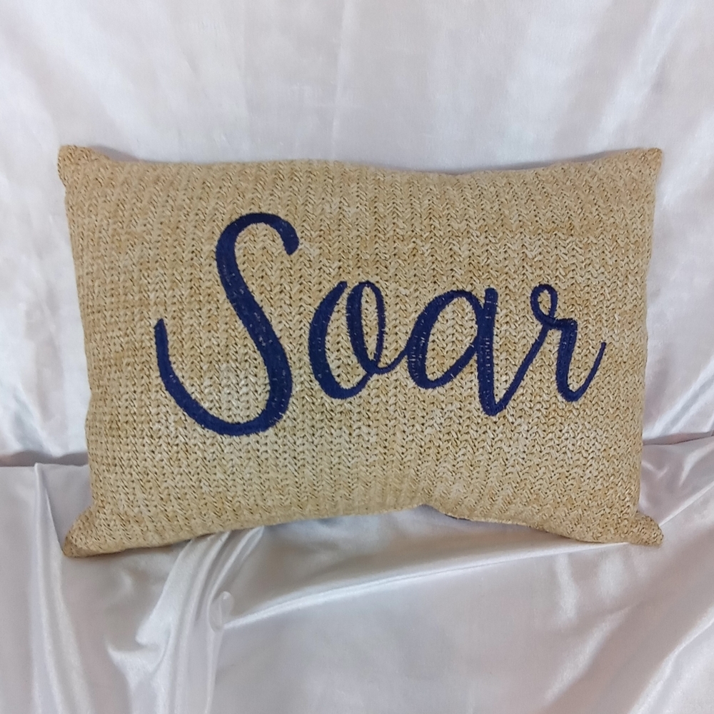Indoor outdoor soar throaw pillow